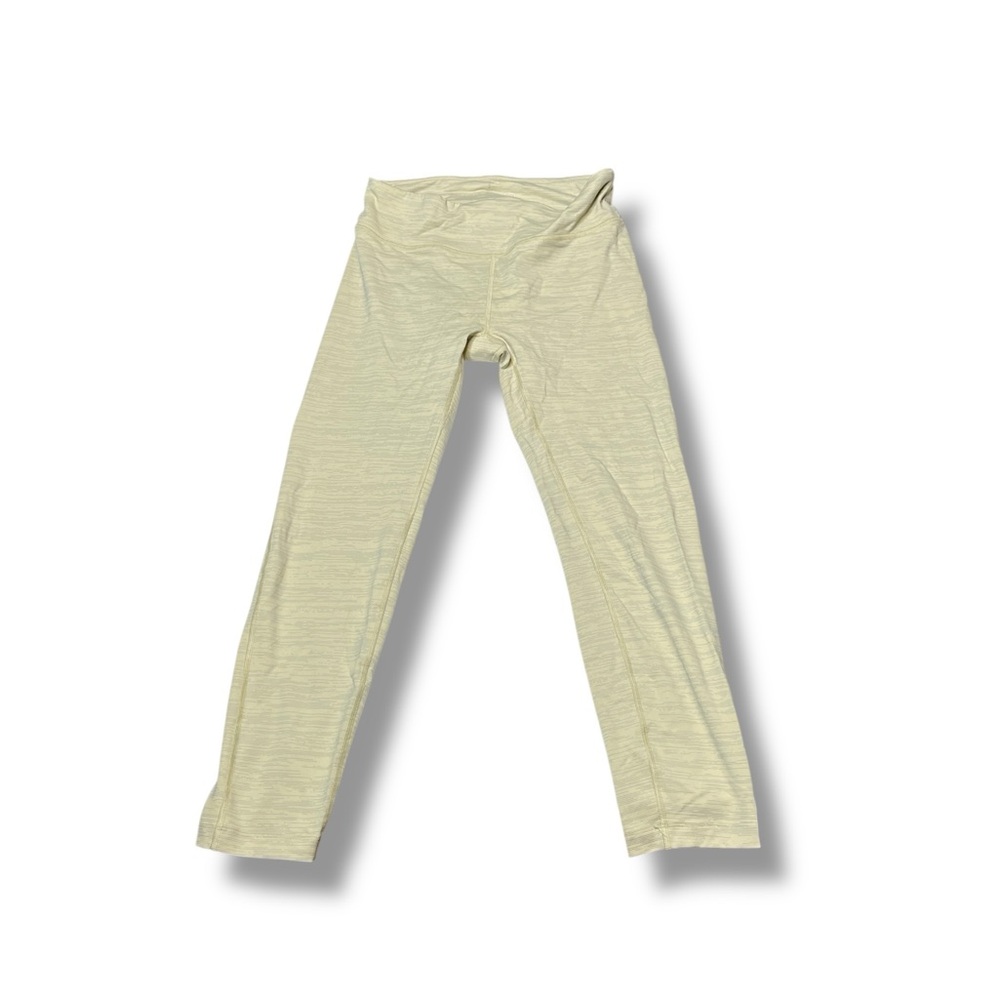 Outdoor Voices Heathered Green Yellow Leggings Size Medium